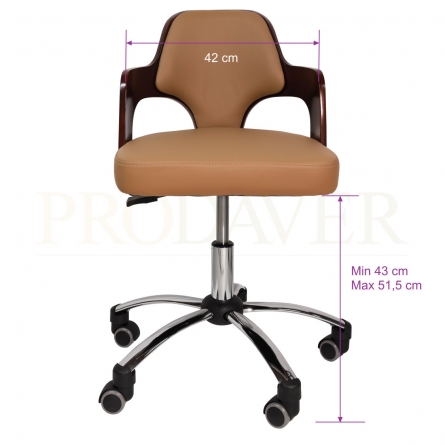 Dimensões da cadeira. Stool chair dimensions.